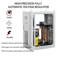 SBW industriel entièrement automatique haute précision colonne de cuivre stabilisateurs de Machine haute puissance 380V régulateur de tension triphasé AC