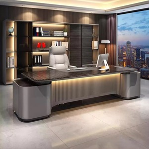 Escritorio Ejecutivo Moderno y Sencillo de Fábrica <span class=keywords><strong>2026</strong></span>, Mesa de Oficina de Madera de Lujo de Alta Calidad en Forma de L - Product Image 3