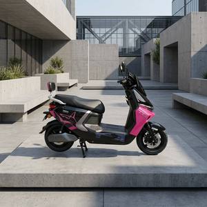 Motocicleta Eléctrica Urbana de 1200W, 60V, 3 Velocidades Ajustables, 60km de Autonomía, Carga Pesada de 200kg, <span class=keywords><strong>Llantas</strong></span> de 12'', Freno de Disco Doble, Pintura PU, E-<span class=keywords><strong>moto</strong></span> - Product Image 2