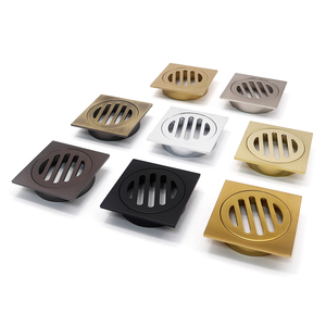 バスルーム排水フィルターに使用される正方形のクロムメッキ銅材料で作られた天然色の粗い銅 - Product Image 3
