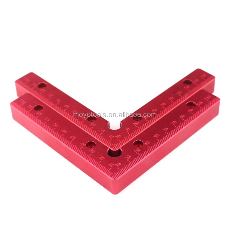 Aluminum Square Right Angle 90 Degree  Positioning ruler Panel Fixing Clip carpenters measuring tools