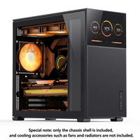 Boîtier Jonsbo Pinecone D41 MESH Full Tower MicroATX avec support translucide, alimentation ATX, évent de refroidissement 360, fenêtre latérale en acier, 8 ventilateurs inclus