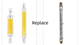 Lampe <span class=keywords><strong>LED</strong></span> R7S à intensité variable, <span class=keywords><strong>ampoule</strong></span> COB double extrémité en verre, 78mm 5W 10W 118mm 189mm 20W, tube <span class=keywords><strong>J78</strong></span> J118 J189, projecteur blanc - Product Image 4