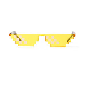 YYA30ผู้ชายผู้หญิงแว่นตา unisex แว่นตากันแดดชีวิตอันธพาล pixelated โมเสคแว่นตาปาร์ตี้ - Product Image 3
