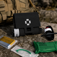 ORI-POWER Trousse de premiers secours compacte noire MOLLE IFAK, accès rapide, pour les urgences en plein air