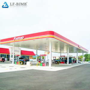 Canopée de base de roche, structure en acier préfabriquée, bagage <span class=keywords><strong>à</strong></span> coquille, pour station <span class=keywords><strong>essence</strong></span> - Product Image 2
