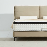 Colchón híbrido de un solo tamaño con función de refrigeración, almohada de espuma viscoelástica y resorte de bolsillo, cama de colchón de estilo moderno y suave