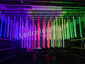 Guirlande lumineuse de Noël effet pluie de météores pour extérieur, pour mariage, fête, étanche, LED <span class=keywords><strong>étoile</strong></span>s filantes, décoration de festival, lumière <span class=keywords><strong>pixel</strong></span> DMX - Product Image 2