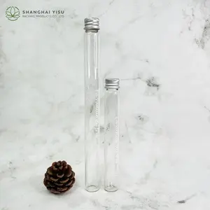 Tabung Kaca Vanili Mini dengan Gabus/Aluminium untuk Kemasan Preroll Tabung