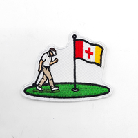 Écussons brodés 3D personnalisés avec logo, broderie en relief, adhésifs thermocollants, badges de transfert thermique, OEM disponible