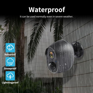 Netzwerk kamera CMOS-<span class=keywords><strong>Sensor</strong></span> 3MP IP66-bewerteter Mini-Akku mit drahtloser Bewegungs erkennung Cloud-Daten speicher 1 Jahr Garantie - Product Image 4