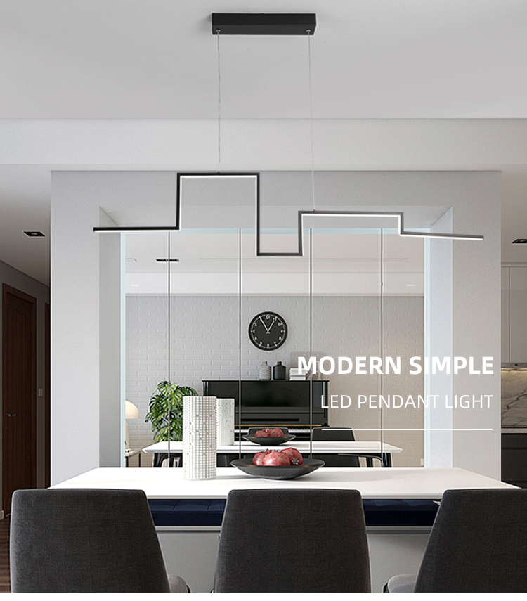 Hot Sale CE ELT OEM White Black Gold Aluminum Hotel Home Modern Led Pendant Lamp