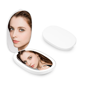 Espejo de Maquillaje Plegable Portátil Jiayao con Luz LED Blanca, Mini Espejo de Bolsillo para Auto, Dormitorio y Baño - Product Image 5