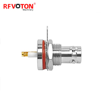 Connecteur TRB RF triaxial BNC femelle Jack connecteur de soudure de cloison monté à l'avant
