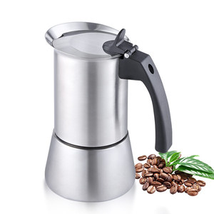 Factory Food-Grade Stainless Steel Moka Pot Safety Valve LFGB Certified <strong>Espress</strong> Coffee Maker for European Market - Product Image 1