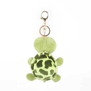 Venta al por mayor de fábrica, llavero de Animal de peluche de dibujos animados, juguete de peluche, tortuga verde menta, regalos de algodón de 4 pulgadas QF - Product Image 3