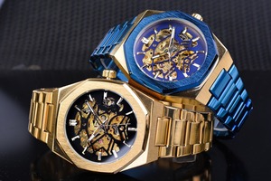 Orologio Meccanico Automatico <span class=keywords><strong>Fucini</strong></span> 344, Stile Casual Europeo e Americano, Resistente all'Acqua, con Quadrante in Acrilico - Product Image 5