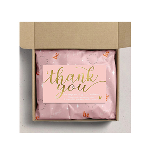 Business Luxury NEW YEAR Valentine Thanks Card love Foil Golden Gift Invitation Wedding Customize Package Packet Paper Cards
