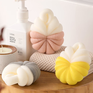 Zenidoo HYH80 Grande boule de bain en PE bicolore en forme de fleur, maille douce moussante pour brosses de bain modernes, éponges et exfoliants - Product Image 3