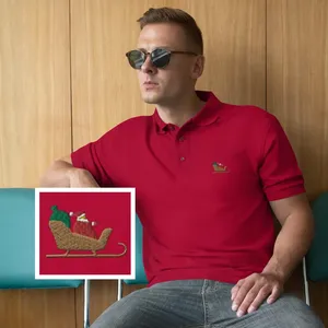 <strong>Mens</strong> Christmas Polo <strong>Shirt</strong> Custom Embroidery logo Polo <strong>Shirt</strong> Luxury Streetwear <strong>T</strong>-<strong>shirt</strong> - Product Image 4