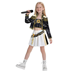 ชุดคอสเพลย์อนิเมะนักล่าปีศาจ Kpop สีดำทอง ปรับแต่งได้ ลดราคาพิเศษ สำหรับงานคาร์นิวัลและการแสดง - Product Image 3