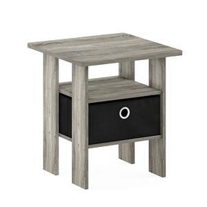 Table de chevet moderne en bois SENYU Furinno avec étagère ouverte et tiroir de rangement pour meubles de chambre - Product Image 5