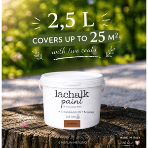 16 เมอร์ลิน 25 ลิตร ลาชัค  สีชอล์กยุคใหม่ ที่ผสมผสานระหว่างชอล์กและเรซิน: สีชอล์กเรซินไฮบริด ผลิตในอิตาลี - Product Image 2