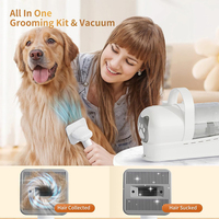 Offre Spéciale Sèche-Poils Aspirateur pour Animaux Brosse de Toilettage Chien Chat Faible Bruit Aspirateur Électrique Kit de Toilettage Multifonctionnel pour Animaux