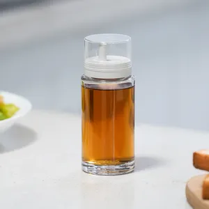 Botol kaca untuk minyak zaitun 100ml botol kaca untuk memasak minyak zaitun cruet dengan tutup botol cuka kaca