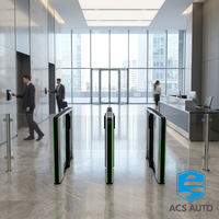 Tourniquet de protection extérieur ACS AUTO avec lecteur de code QR, portillon rapide avec contrôle d'accès, barrières tournantes pour parc