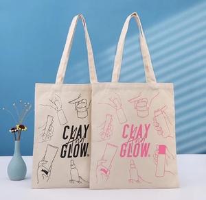 Fleurs impression mignon sac de plage coton toile sacs à provisions réutilisables coton sacs-cadeaux - Product Image 4