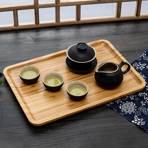 All Bamboo Rectangular <b>Tea</b> <b>Tray</b> Solid Color For <b>Tea</b> Serving Hotel Use - Product Image 1