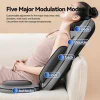 2026 Massageprodukte Shiatsu Elektrischer Vibrations-Nackenmassagegerät mit Wärme und Luftdruck, Faltbare Rückenmassagematte