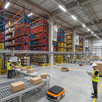 Étagère de stockage industrielle robuste en acier pour entrepôt, type suspendu double face, revêtement poudré, 6000 mm