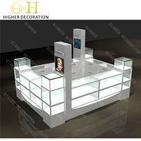 Kiosque de réparation de téléphones portables en verre, vitrine pour téléphones, armoire de rangement pour téléphones portables, kiosque de réparation d'accessoires de téléphonie mobile