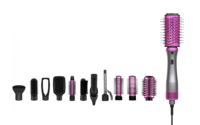 Lisseur et boucleur électrique professionnel 12-en-1 détachable pour cheveux, brosse multi-styler volumisante