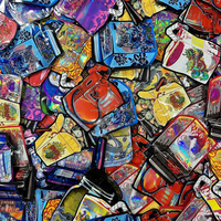 Sacs d'emballage de forme irrégulière 1g 3.5g, holographiques laser, en Mylar comestible, anti-odeur, pour bonbons, emballage plastique Mylar 1g