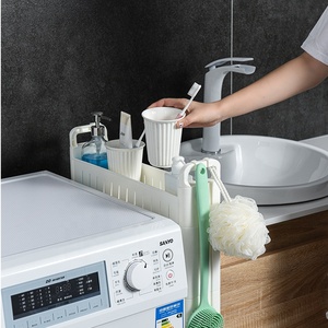 Carrello Portaoggetti a 3 Ripiani, Unità di Scaffalatura <span class=keywords><strong>Mobile</strong></span>, Organizzatore con Ripiani Estraibili, Rack Stretto per Cucina e <span class=keywords><strong>Bagno</strong></span> - Product Image 5