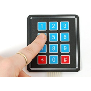 3x4 16-Key Membrane Matrix Keypad,Self-Adhesive <b>Keyboard</b> Switch for Prototyping, Microcontroller Input & DIY <b>Electronics</b> Project - Product Image 1