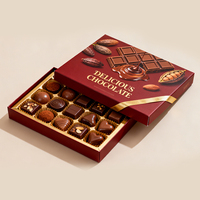 Boîtes en carton personnalisées pour l'emballage de chocolats, de friandises, de pâtisseries, de bonbons, de desserts, de snacks, de qualité alimentaire, avec impression personnalisée