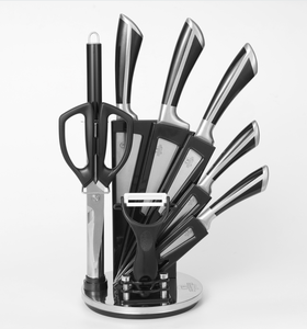 9 قطعة المطبخ المنزلية الطبخ الفولاذ المقاوم طاقم سكاكين من الصلب - Product Image 4