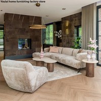 Table basse en marbre de pierre naturelle de forme spéciale avec cadre en bois réglable de style chinois ancien, design moderne, mobilier de salon