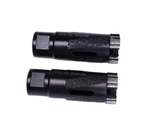 乾式使用ダイヤモンドホールソー ドリルビット 石材・コンクリート・花崗岩・レンガ用 4本ろう付け棒付き - Product Image 6