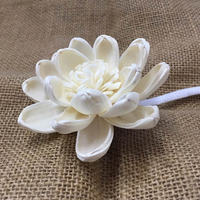 Recharge de diffuseur à bâtonnets en coton écologique, fleur en bois Sola naturelle faite à la main pour la décoration de la maison, du bureau et de l'hôtel