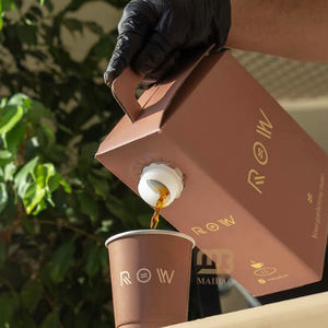 Bolsa de café de jugo aséptico desechable de 1.5L, 2L, 3L, 5L en caja con válvula Vitop, dispensador de caja de café de bolsa de plástico BIB para llevar personalizado - Product Image 1