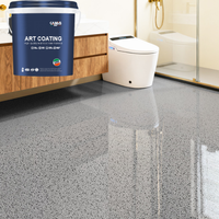 Peinture de sol auto-nivelante en sable de couleur époxy pour sols en ciment, surfaces de carreaux antidérapantes et résistantes à l'usure