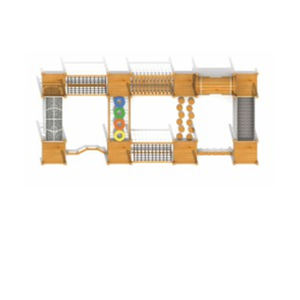 Parco <span class=keywords><strong>Giochi</strong></span> in Legno Personalizzato di Eccellente Qualità con Scivolo e Arrampicata per <span class=keywords><strong>Bambini</strong></span> Venduto Direttamente dalla Fabbrica - Product Image 6