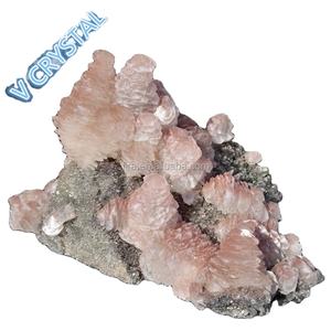 Rosa naturale Del Cristallo Di Quarzo Cluster Commercio All'ingrosso Rosa Calcite Pietra Campioni di <span class=keywords><strong>Minerali</strong></span> - Product Image 1