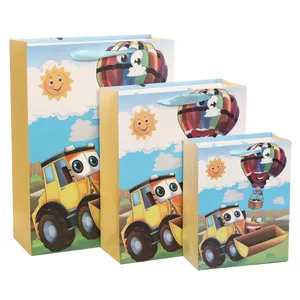 Fête des enfants dessin animé dinosaure voiture <span class=keywords><strong>avion</strong></span> cadeau sac <span class=keywords><strong>en</strong></span> <span class=keywords><strong>papier</strong></span> retour sac cadeau bébé sac de fête d'anniversaire - Product Image 1