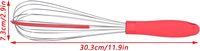 Fouet à œufs 2-en-1 en acier inoxydable avec spatule en silicone, poignée souple, batteur à œufs manuel, spatule de mélange pour pâtisserie
